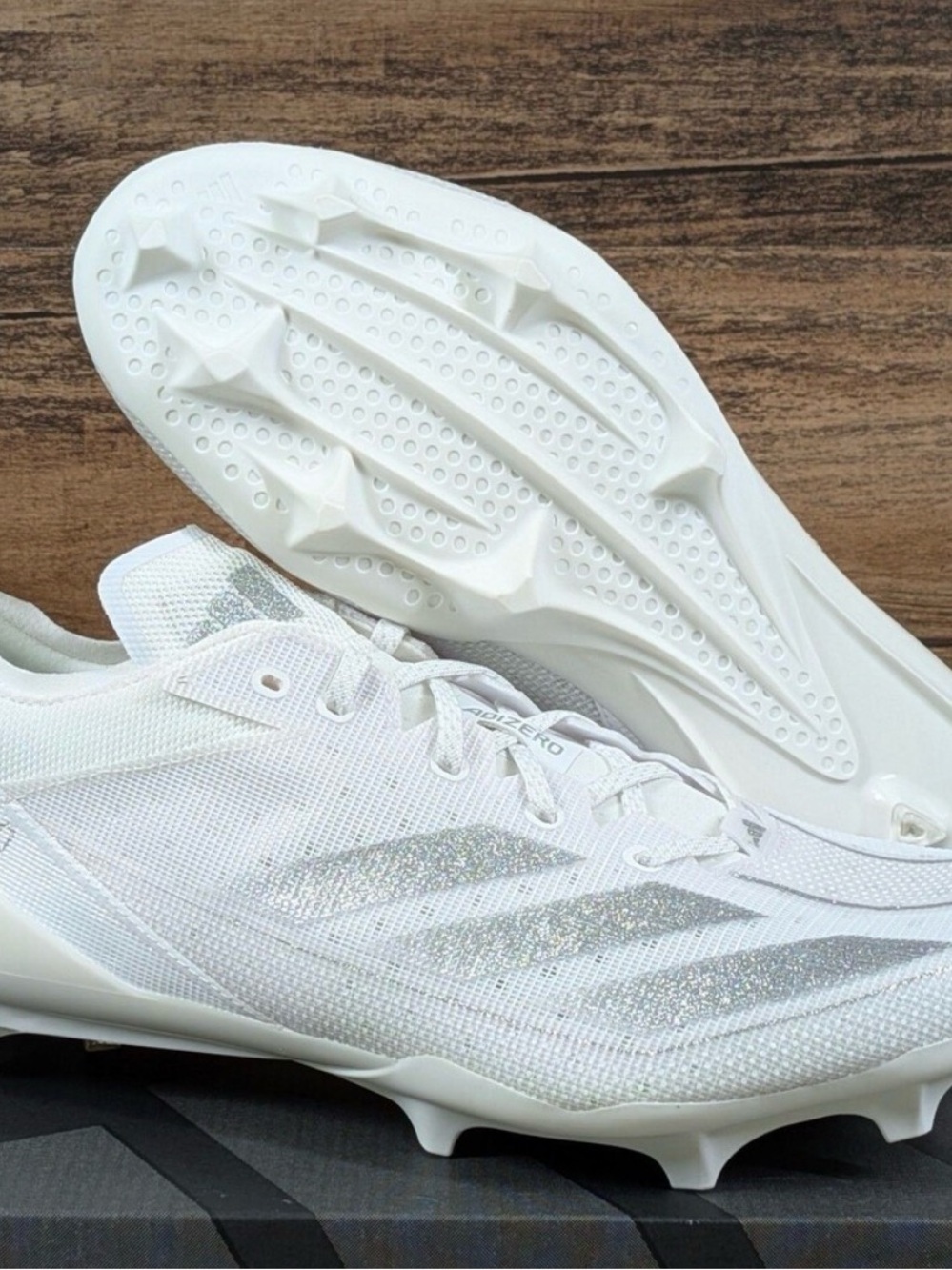 adidas Women's White/Silver Adizero Track Cleats